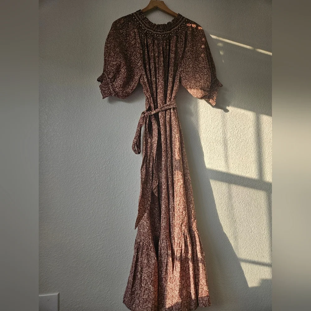 Doen Isidore dress in terra garden bloom, small - Picture 9 of 12